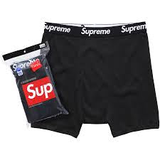 Supreme Hanes Boxer Briefs (Black)