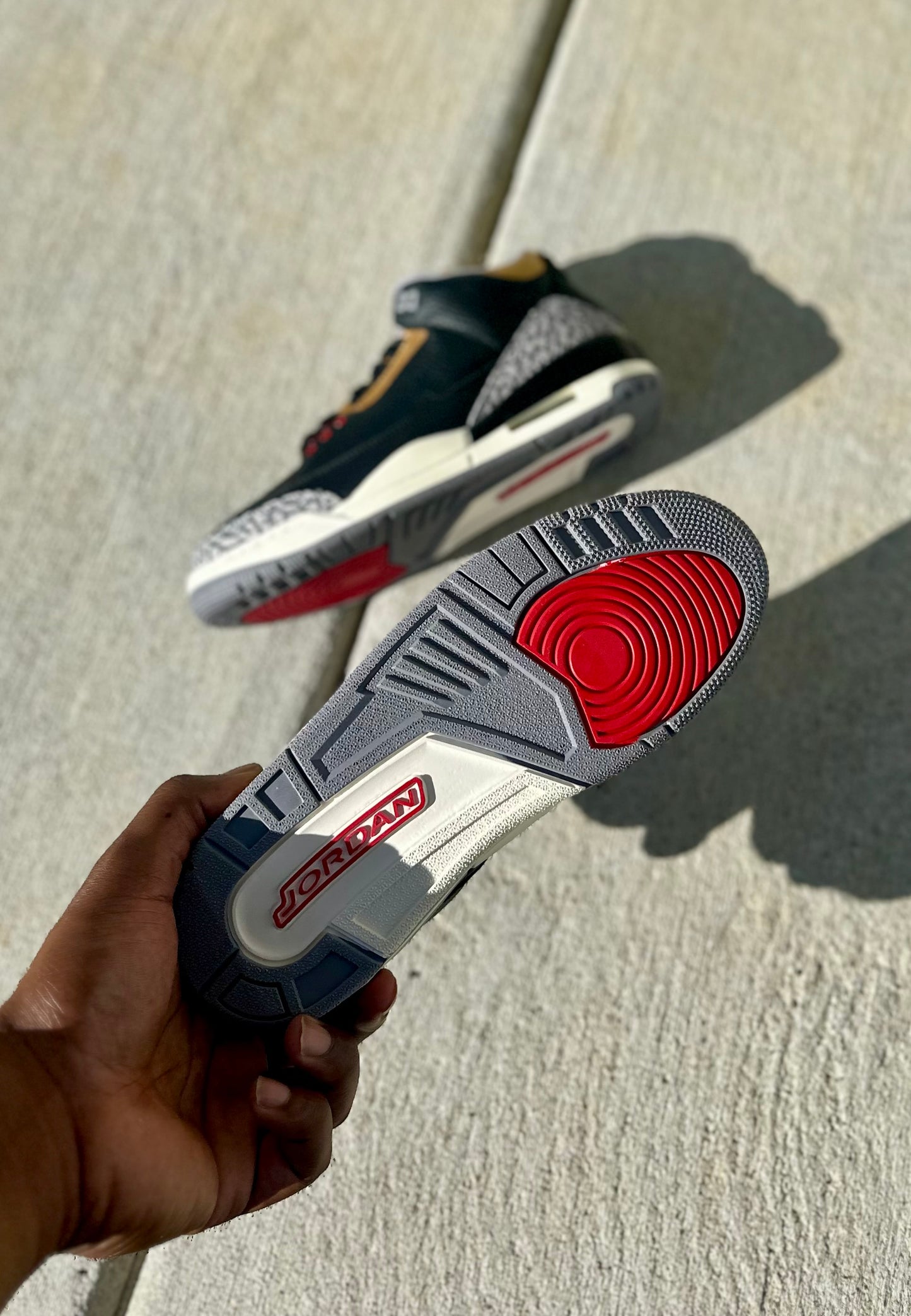 Jordan 3 Retro “Black Cement Gold”