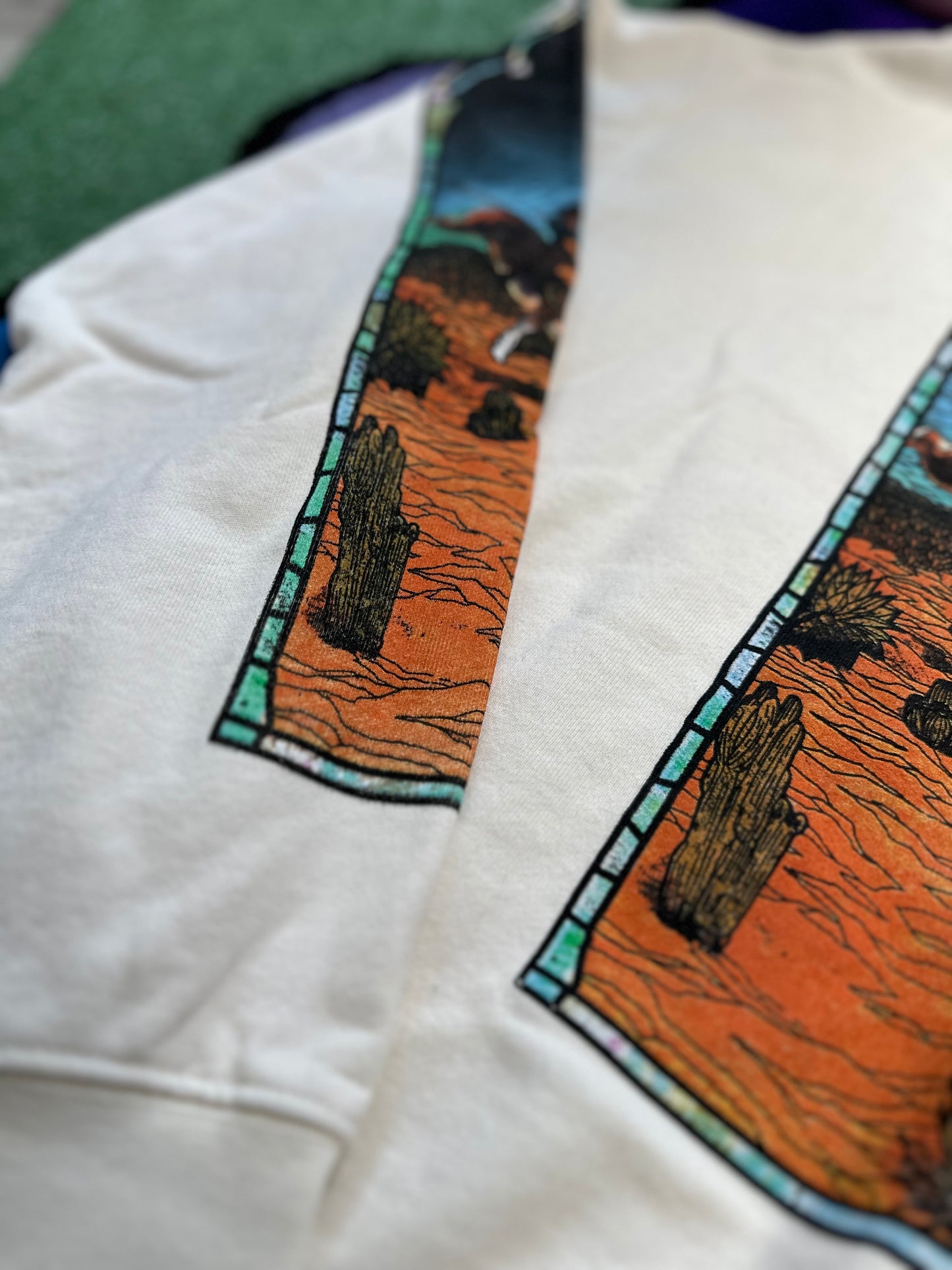 Who Decides War X EST Gee Stained Glass Hoodie “Cream”