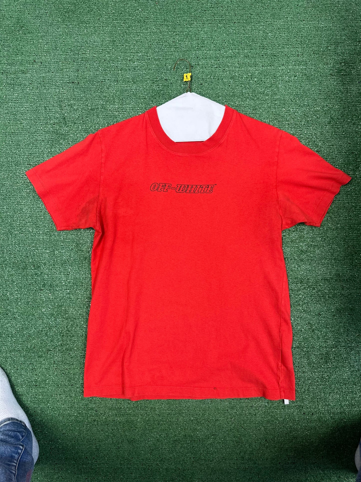 Off-White Pascal Short Sleeve Over Tee “Fiery Red/Nude”