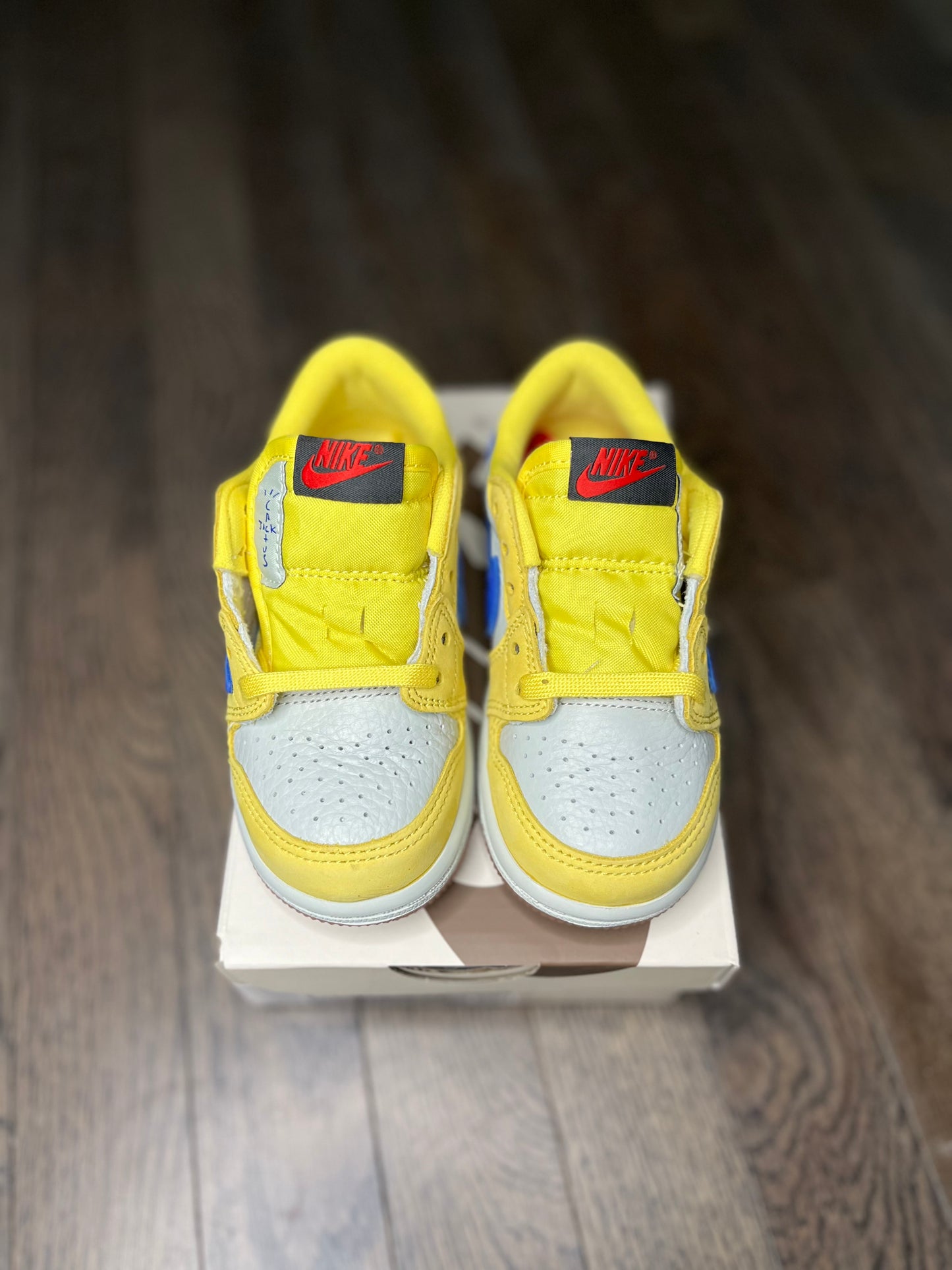 Travis Scott X Air Jordan 1 Retro Low OG SP “TD” 
“Canary”