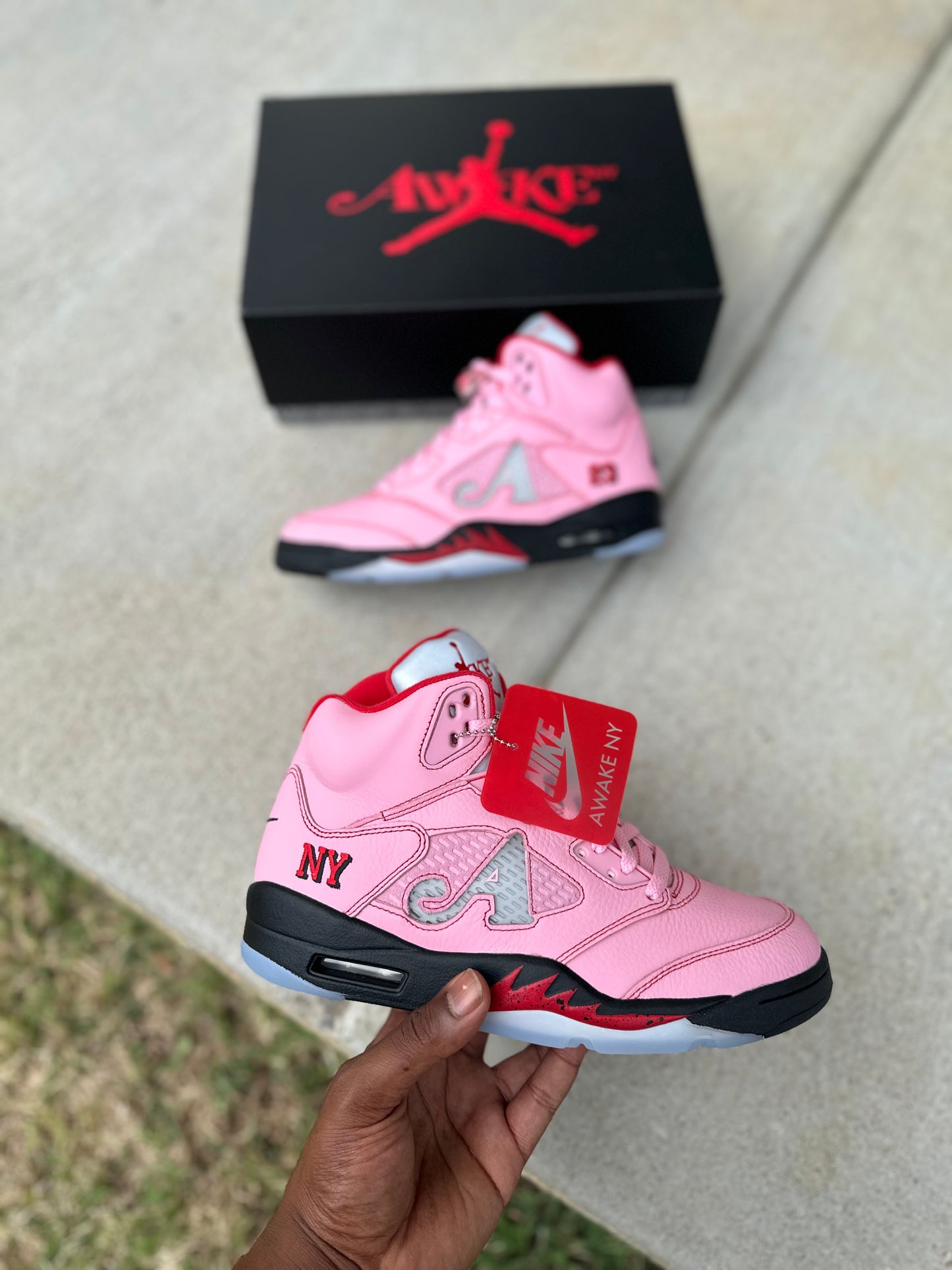 Jordan 5 Retro “Awake NY Arctic Pink” 0001/7000