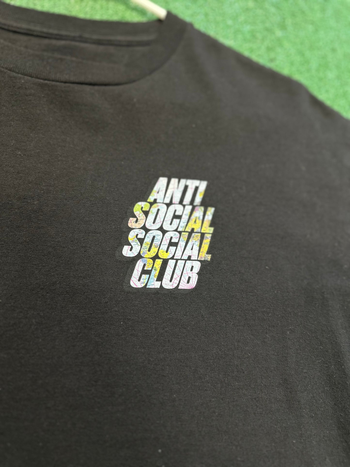 Anti Social Social Club “DS FW22 Map ASSC Drop A Pin Black Tee BAPE KITH KAWS VLONE”
