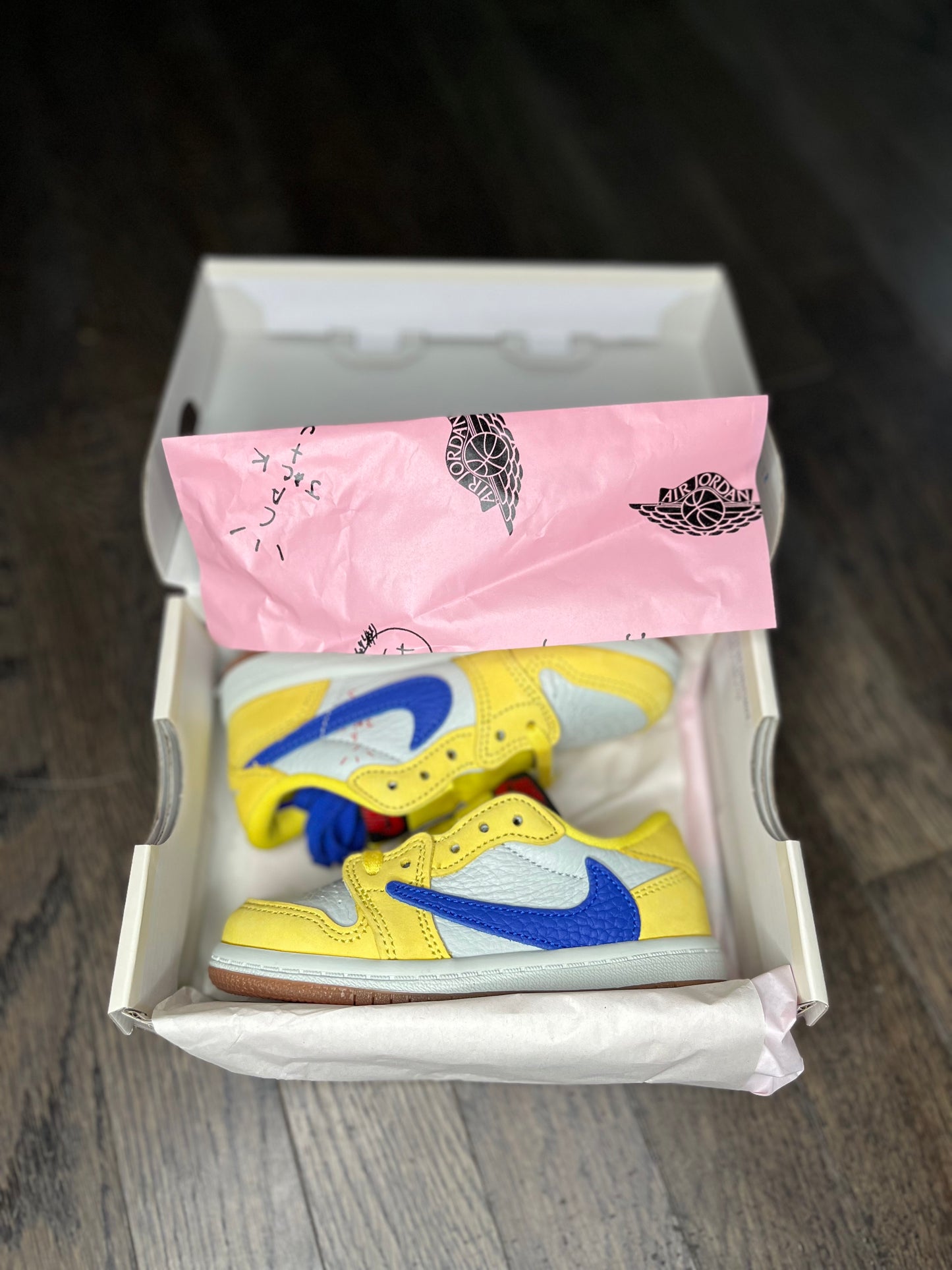 Travis Scott X Air Jordan 1 Retro Low OG SP “TD” 
“Canary”