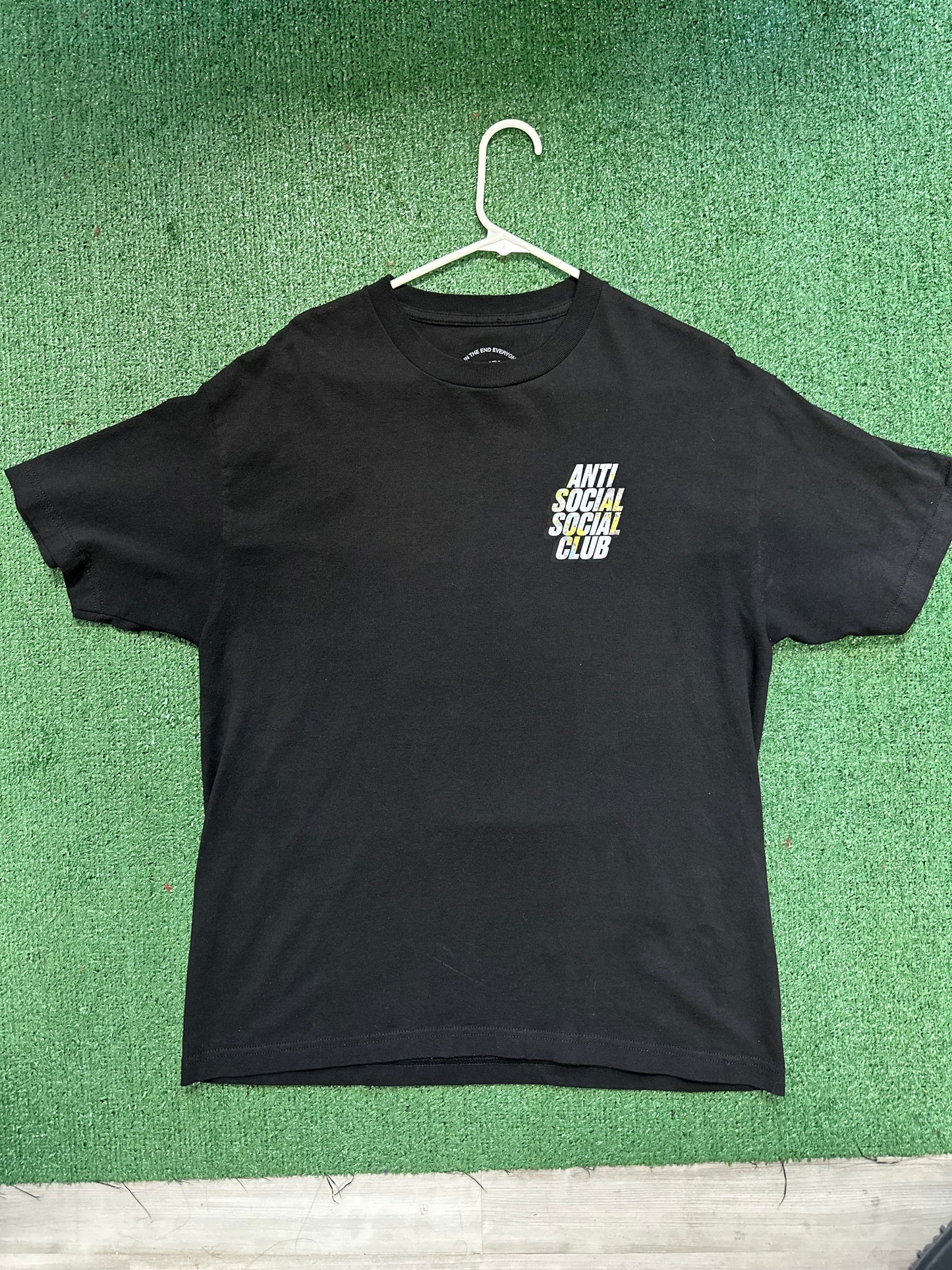 Anti Social Social Club “DS FW22 Map ASSC Drop A Pin Black Tee BAPE KITH KAWS VLONE”