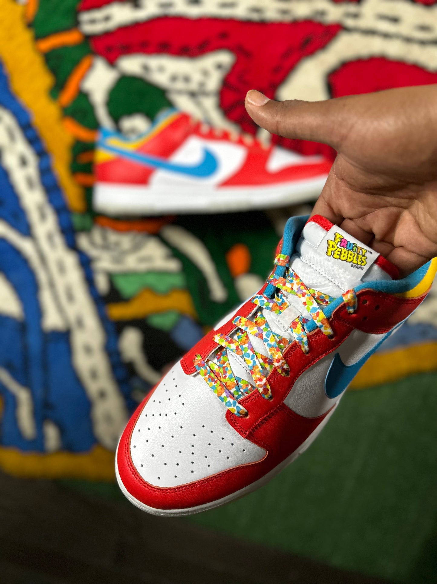 LeBron James x Fruity Pebbles x Dunk Low
“Fruit Peebles”