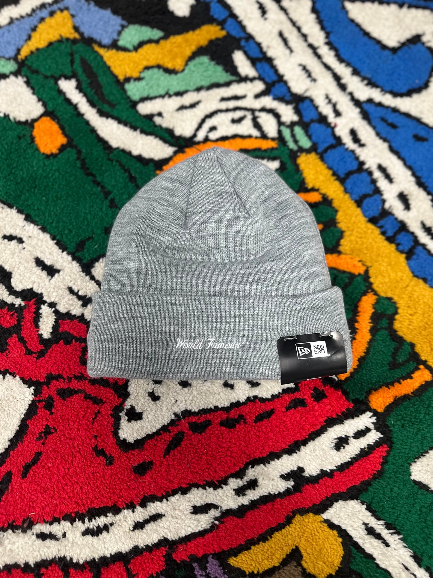 Supreme New Era Box Logo Beanie “Heather Grey” (FW23)