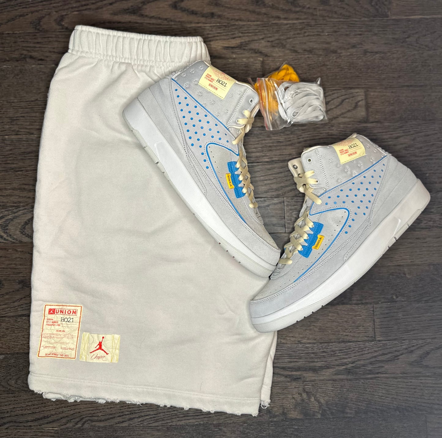 Jordan X Union M J FLC Shorts“ PHOTON DUST”