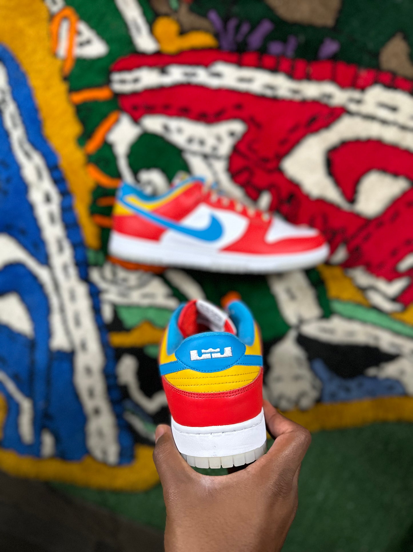 LeBron James x Fruity Pebbles x Dunk Low
“Fruit Peebles”