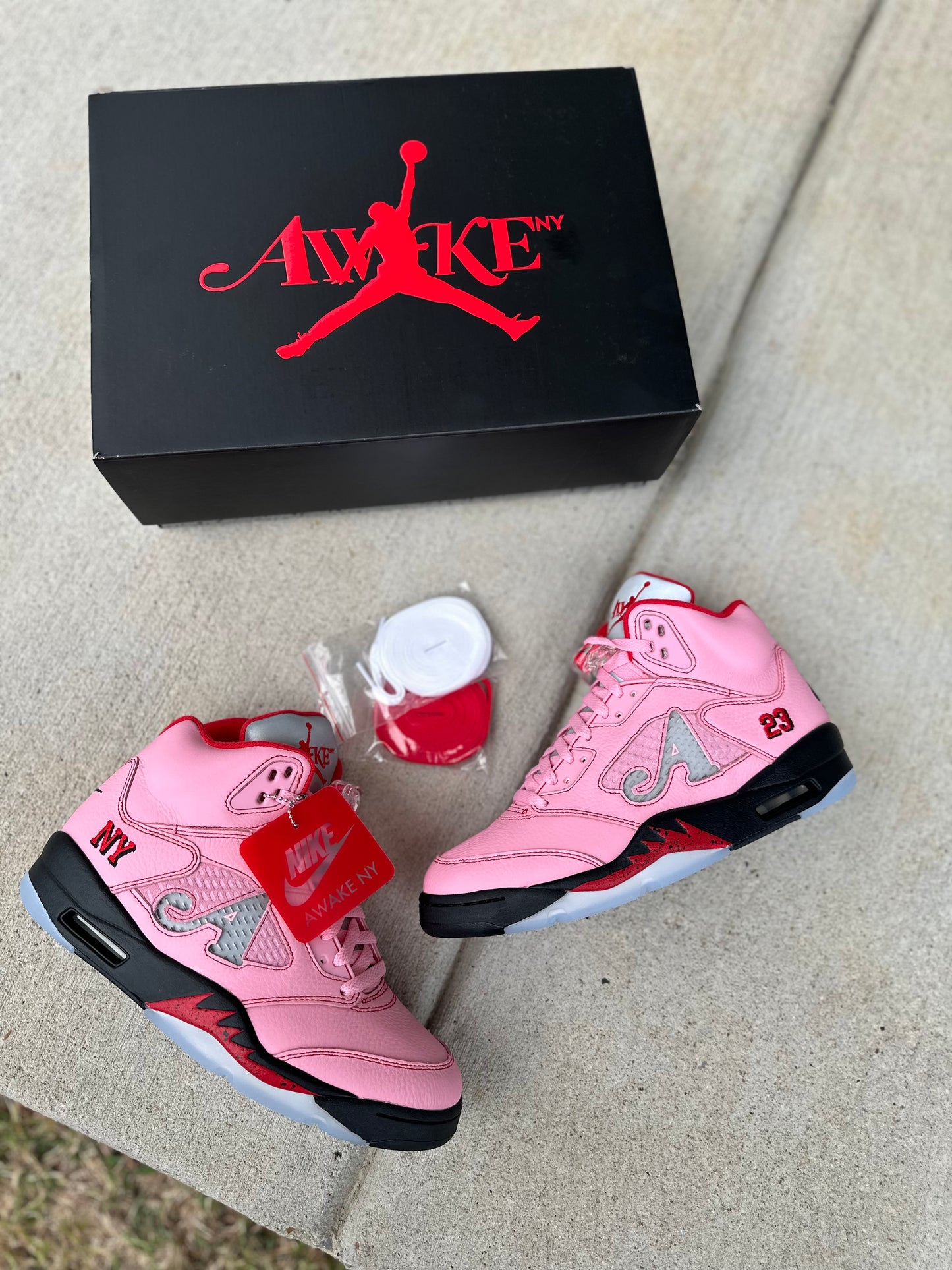 Jordan 5 Retro “Awake NY Arctic Pink” 0001/7000