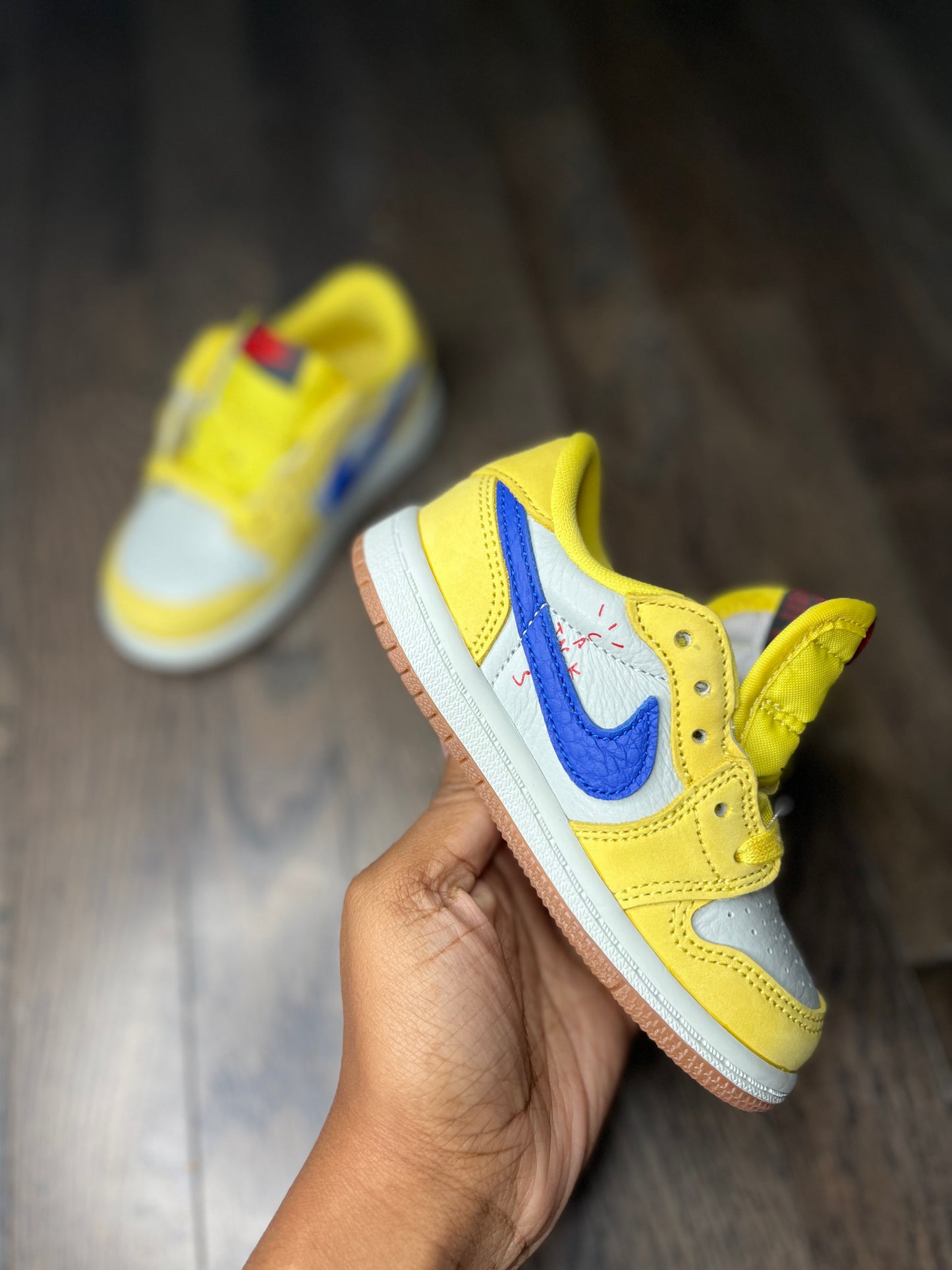 Travis Scott X Air Jordan 1 Retro Low OG SP “TD” 
“Canary”